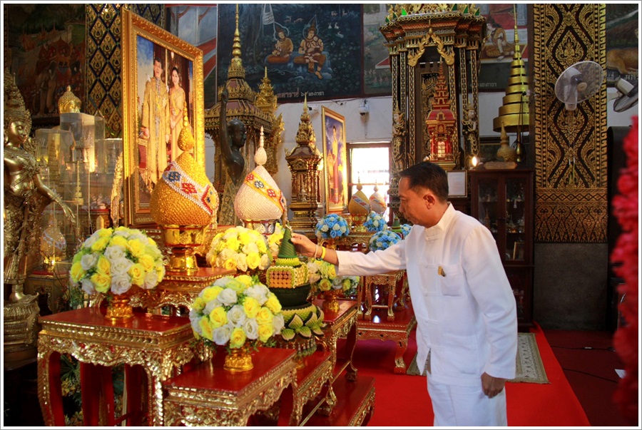 ﻿สำนักงานบังคับคดีจังหวัดลำพูนร่วมพิธีเจริญพระพุทธมนต์ถวายพระพรชัยมงคล